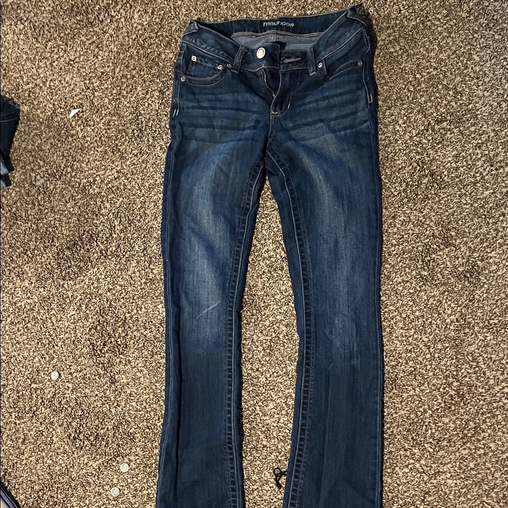 Maurices 2000s Dark Blue skinny bootcut Leg Jeans size 2